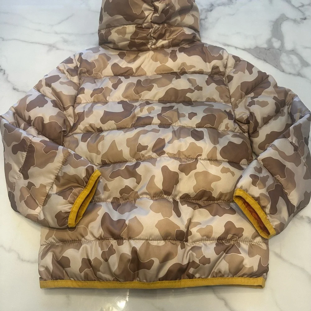 Epic Threads Camouflage Puffer Jacket with Orange Lining